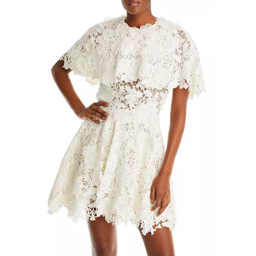 Jason Wu Collection Cotton Lace Capelet Dress NWT Size 8
